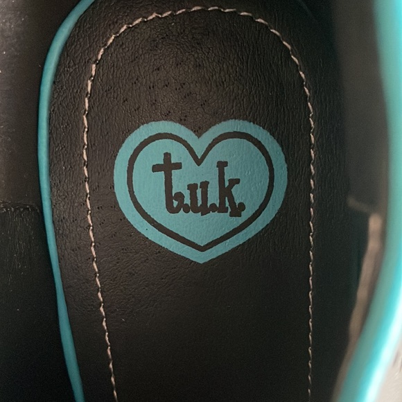 TUK Sz 11M Black, Grey, & Turquoise Ankle Boots - Picture 3 of 5